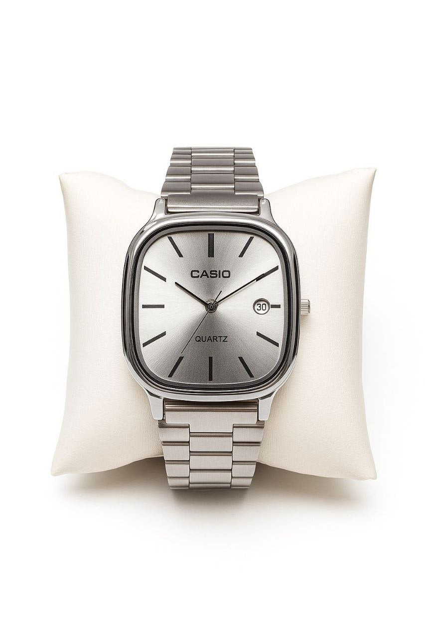 Silver with silver band